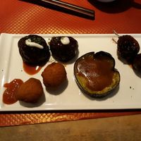 selection of appetizers at Men Impossible in Amsterdam