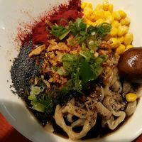 the ramen itself prior to mixing at Men Impossible in Amsterdam