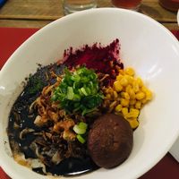 black garlic ramen. at Men Impossible in Amsterdam