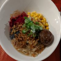 Extra garlic ramen at Men Impossible in Amsterdam