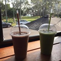 Smoothies at The Front Room Cafe in Hervey Bay