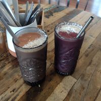 Warrior Smoothie and Acai Smoothie at The Front Room Cafe in Hervey Bay