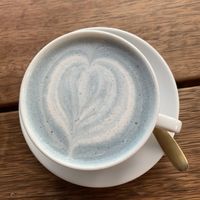 Mermaid Latte at The Front Room Cafe in Hervey Bay