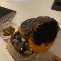 Nigella seeds and poppy seeds bun  at Gauthier Soho in London