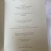 Seasonal set menu  at Gauthier Soho in London