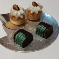 Petit fours: passion fruit chocolate and wee pastries at Gauthier Soho in London