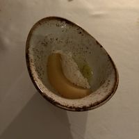 poached quince   at Gauthier Soho in London