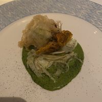 Tempura Courgette Flower  at Gauthier Soho in London