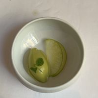 Smooth Pea Sorbet  at Gauthier Soho in London