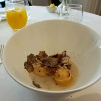 starter - truffle tortelini at Gauthier Soho in London