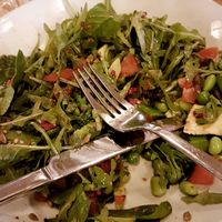 Supergreen Salad (not much hummus :/) at Corvo Lounge in Bridgend