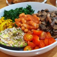 Vegan breakfast at NRG Cavern in Worthing
