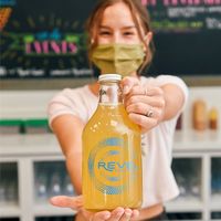 Cheers at Revel - Kombucha Bar in Ojai