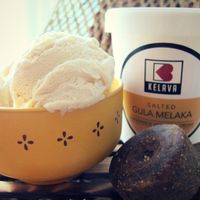 Best seller: Salted Gula Melaka at Kelava Vegan Ice Cream in Kuala Lumpur