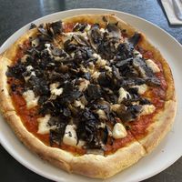 mushroom pizza at Black Isle Bar and Rooms in Inverness