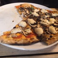 Vegan mushroom pizza at Black Isle Bar and Rooms in Inverness