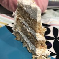 Delicious 😋 coconut lemon cake! at Nutmeg Cafe in Tuckahoe