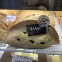 Veggie hand pie at Nutmeg Cafe in Tuckahoe
