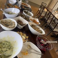Entirely vegetarian and mostly vegan at The Settlement Center Restaurant in Borgarnes