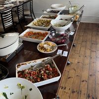 Buffet at The Settlement Center Restaurant in Borgarnes