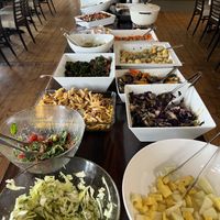 Buffet selection  at The Settlement Center Restaurant in Borgarnes