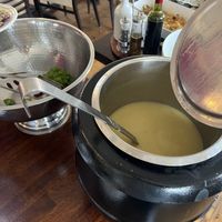 Soup and salad at The Settlement Center Restaurant in Borgarnes