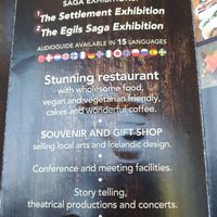 This says it all. at The Settlement Center Restaurant in Borgarnes