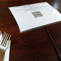 QR menu for covid safety, but I just talked to the masked servers, fluent English at The Settlement Center Restaurant in Borgarnes