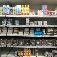 Plant milk section  at Netto in Egilsstadir