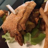 Vegan Burger at Hamborgarafabrikkan in Reykjavik