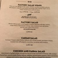 Menu at Hamborgarafabrikkan in Reykjavik