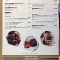 Lots of vegan cakes  at Al Grano in Santiago