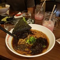 Vegan Ramen and Lychee drink at Ramen Ichiraku in Perth