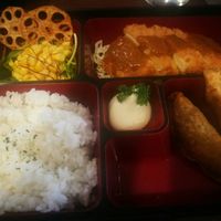 Vegan faux pork katsu bento at Ramen Ichiraku in Perth