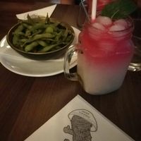 Beans and lychee sofa at Ramen Ichiraku in Perth