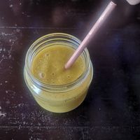 Spicy Mango Juice at am/pm organic cafe in Pokhara