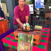 Vegan pesto  at Mercado Organico in La Paz
