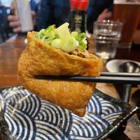 Vegan tuna inari  at Harajuku Izakaya Restaurant in Whistler
