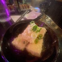 Spicy agedashi tofu at Harajuku Izakaya Restaurant in Whistler