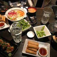 Top bowl was was OK, it was like a cold bowl (forget the name) but the sushi is amazing and so are the rolls at Harajuku Izakaya Restaurant in Whistler