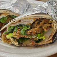 Falafel sandwich at Mezzaterranean in Rancho Cucamonga