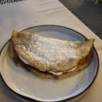 Japanese pancake. YUM at Gaudi&Naan in Ljubljana