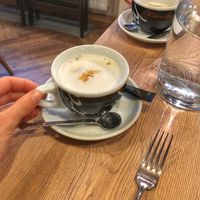 Rice milk coffee  at Gaudi&Naan in Ljubljana