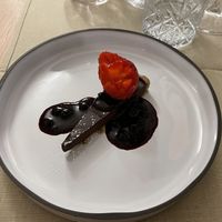 Chocolate tart  at Gaudi&Naan in Ljubljana