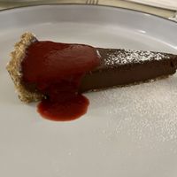 Chocolate tart  at Gaudi&Naan in Ljubljana