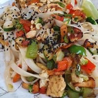 Pad thai at Gaudi&Naan in Ljubljana