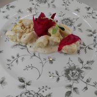 Tasting menu starter #2, gnocchi at Gaudi&Naan in Ljubljana