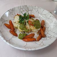 Cauliflower steak daily lunch special at Gaudi&Naan in Ljubljana