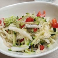 Salad at Gaudi&Naan in Ljubljana