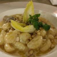 Mushroom gnocci at Gaudi&Naan in Ljubljana
